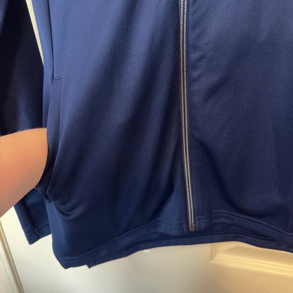 NWT Adidas Condivo 21 Track Jacket Size S Navy Blue White Primeblue 3 Stripe - Picture 7 of 10